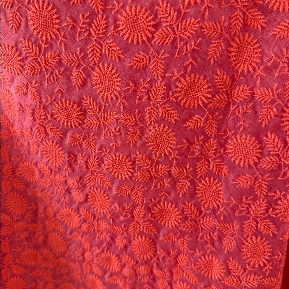 Giambattista Valli Ruffled One-Shoulder Coral Dress NWT Sz 8 - Picture 6 of 9